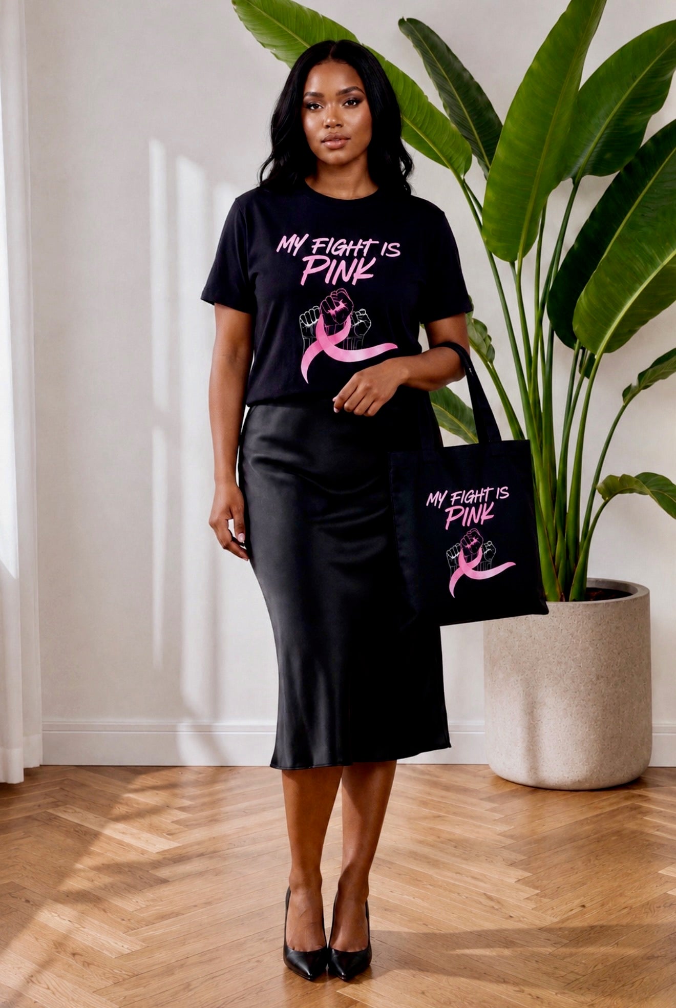 My Fight Is Pink Tote Bag